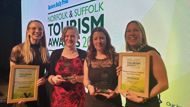 Winners at the Norfolk & Suffolk Tourism Awards 2020