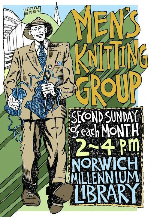 Men's Knitting Group at Millennium Library // The Forum Norwich