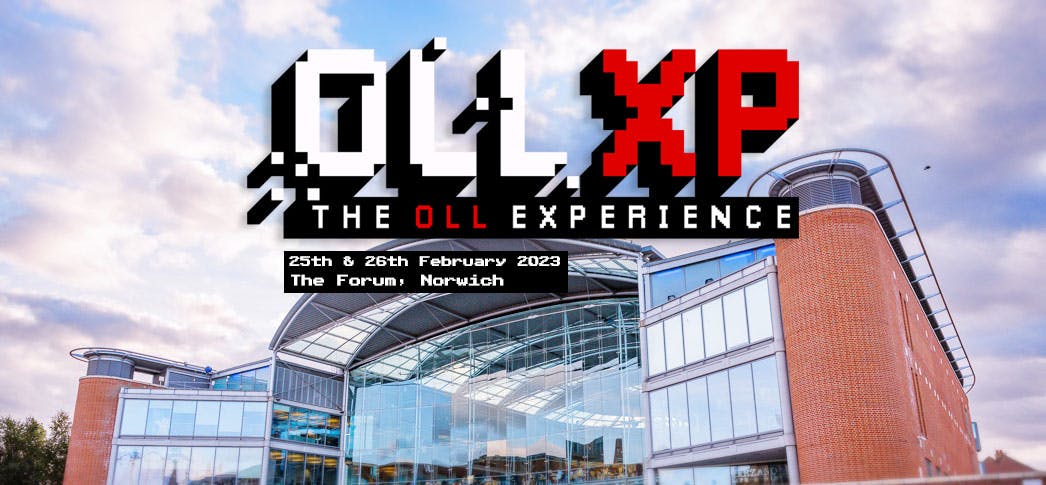 Graphic with OLL XP - The OLL Experience