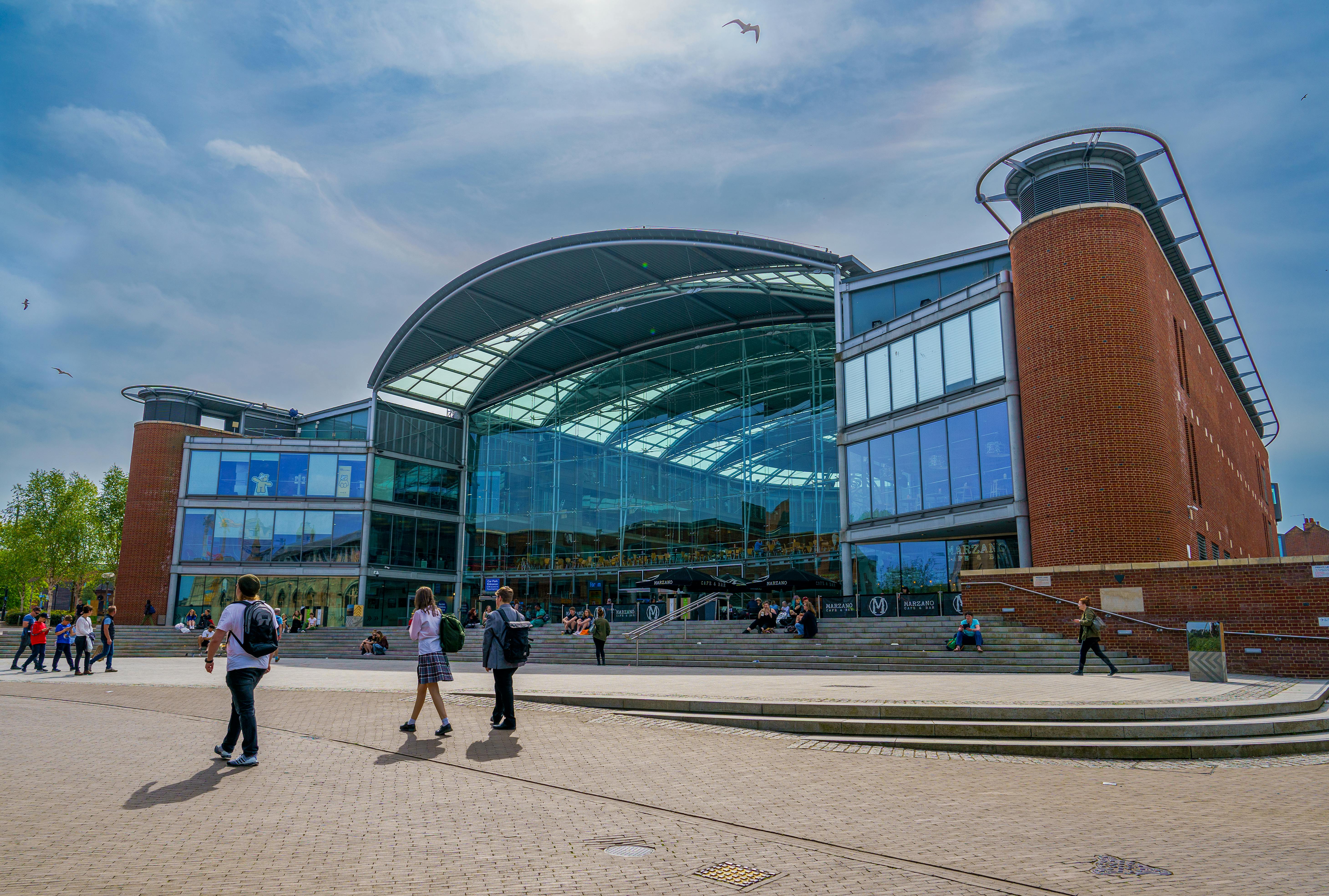 Photo of the exterior of The Forum building