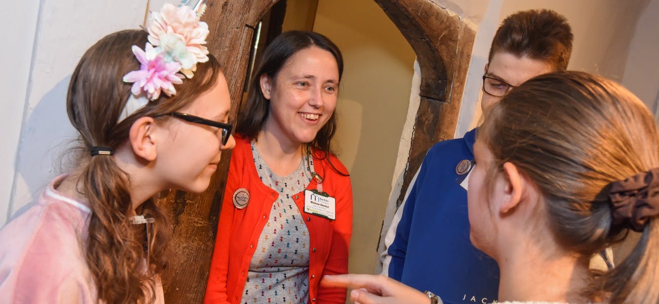 Melissa Hawker from Ancient House and Lynn Museum giving a tour