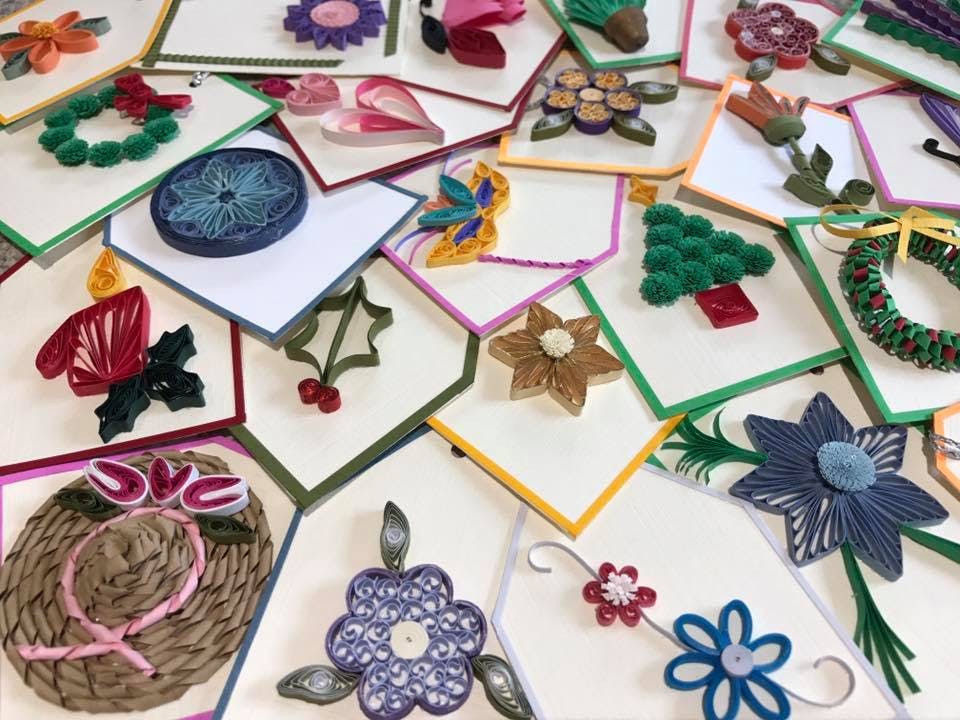 Floral quilling designs