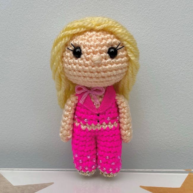 Barbie crochet figure