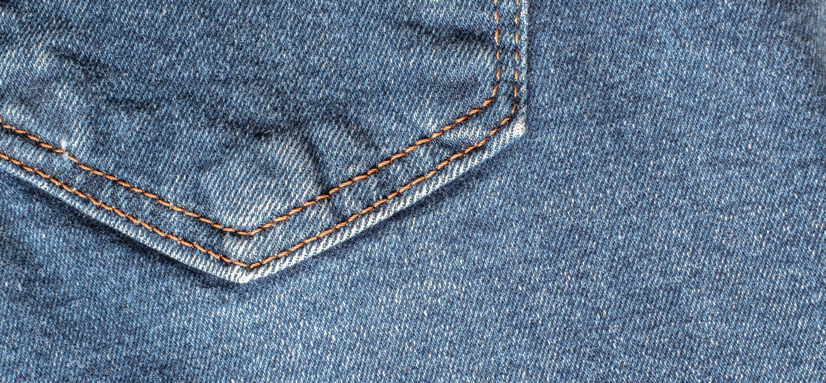 Close up of denim fabric