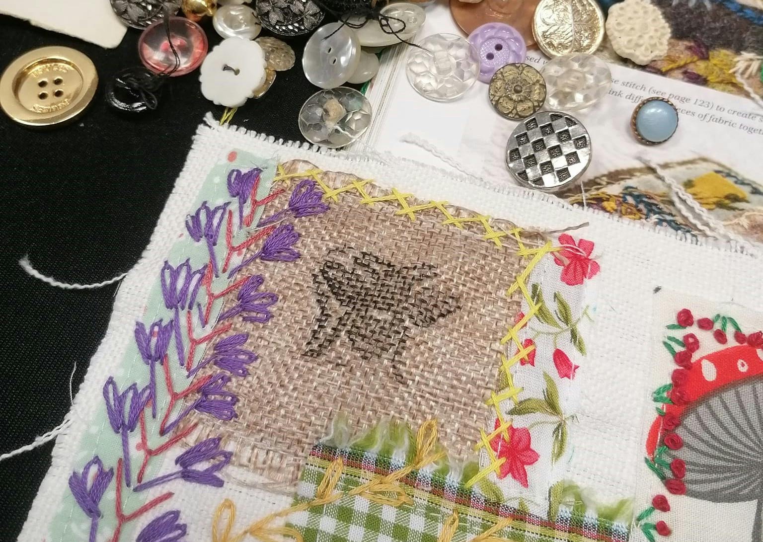 susan-rudling-2.jpg Mixed media fabric textile piece