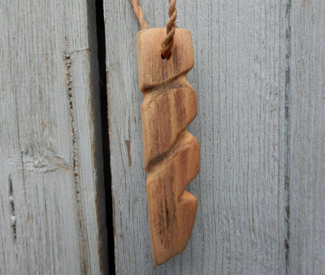 Carved wooden knife
