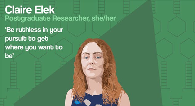 Graphic of Claire Elek