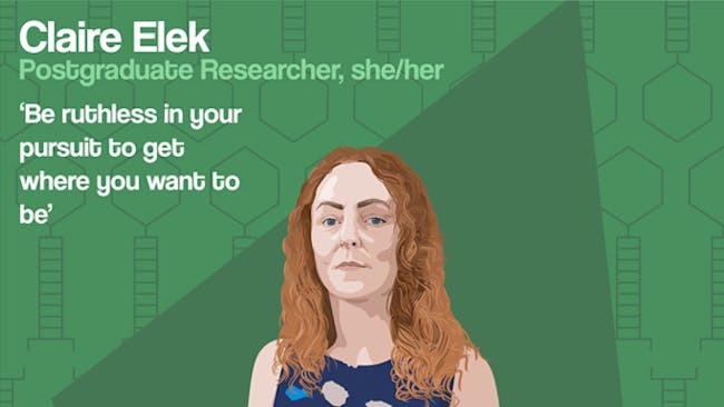 Graphic of Claire Elek