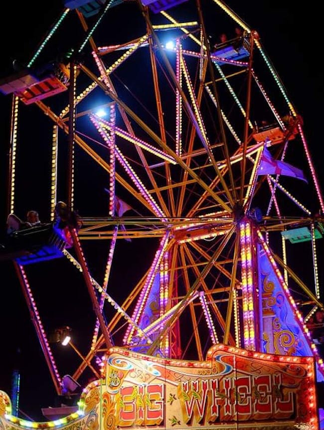 A colourful big wheel