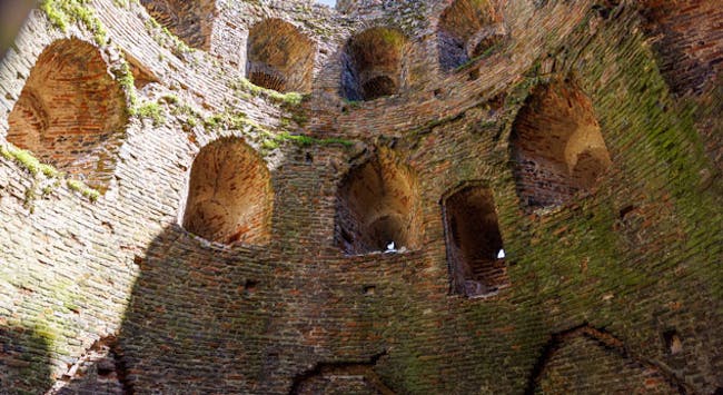 Inside of Cow Tower in the city of Norwich.