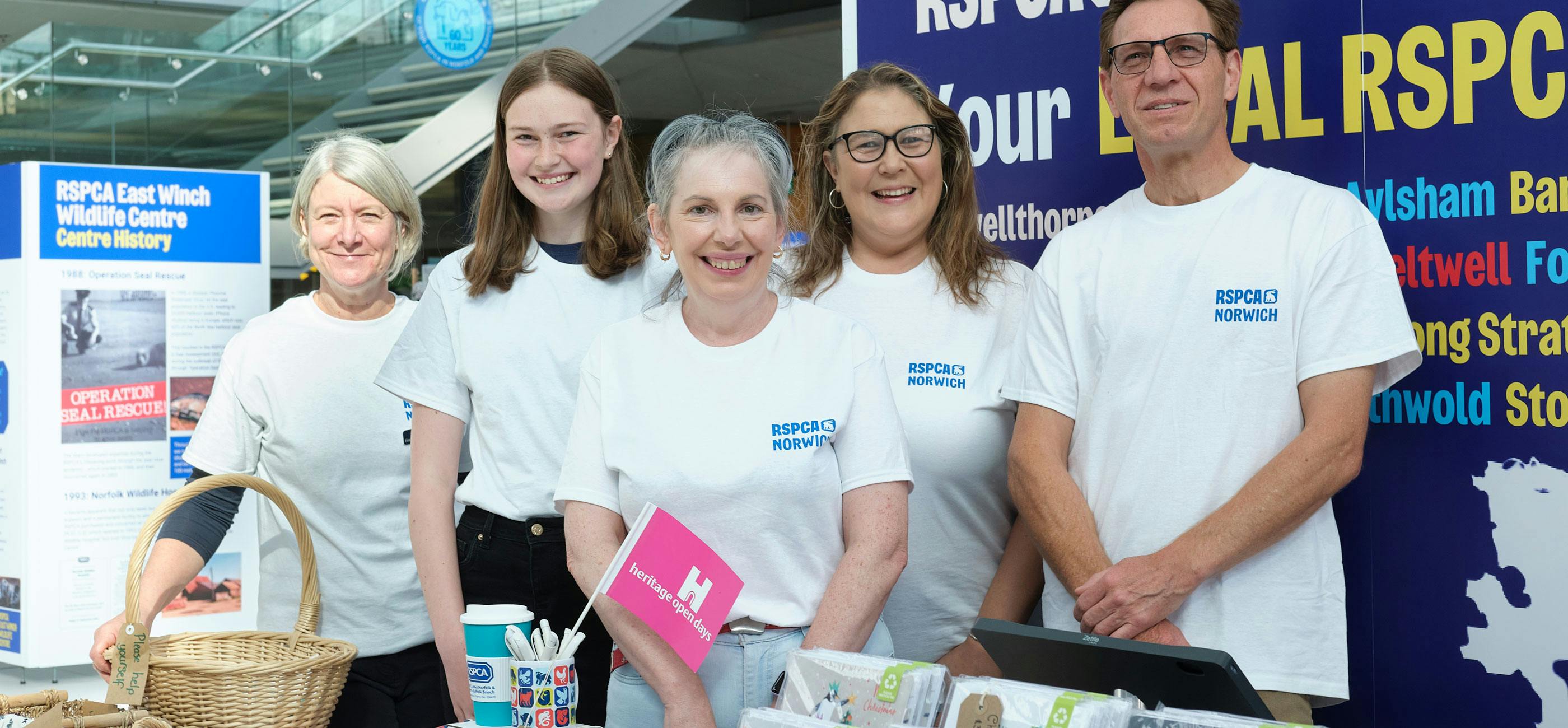 rspca-exhibition.jpg The RSPCA Norwich team at their exhibition in The Forum Norwich.