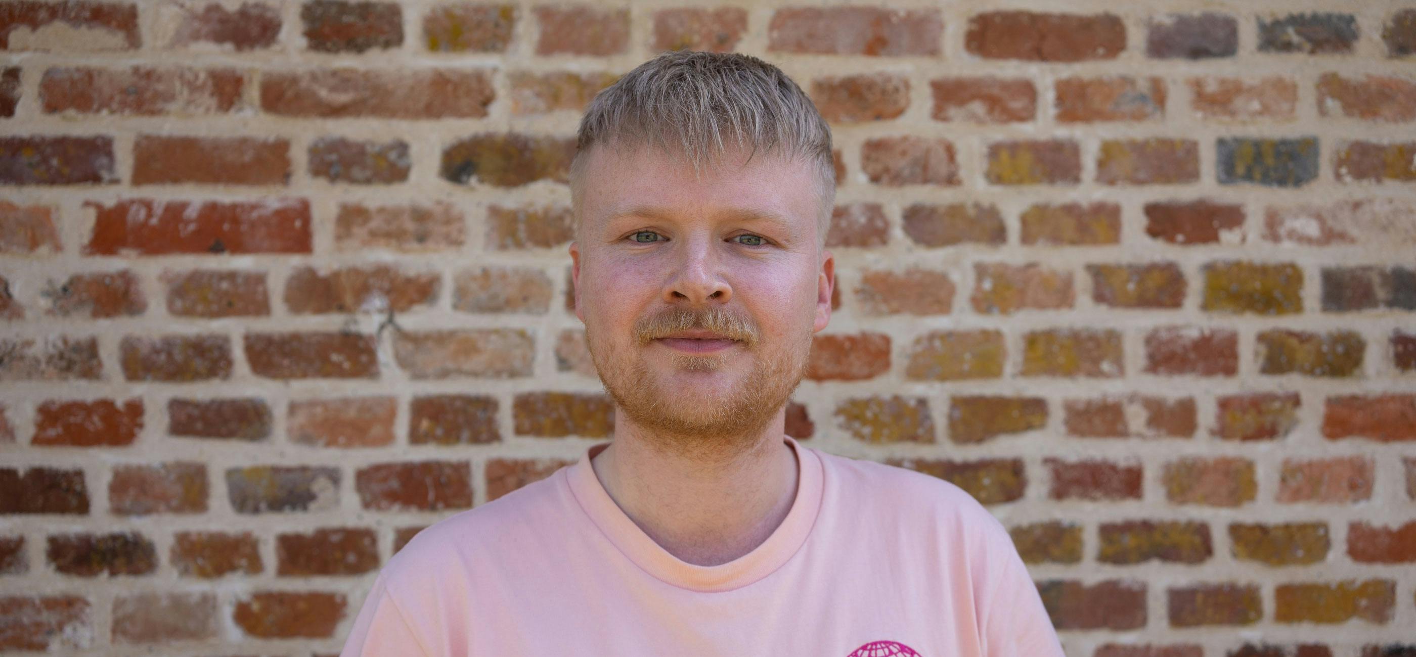 James McDemott a young white man with short blonde hair and beard.