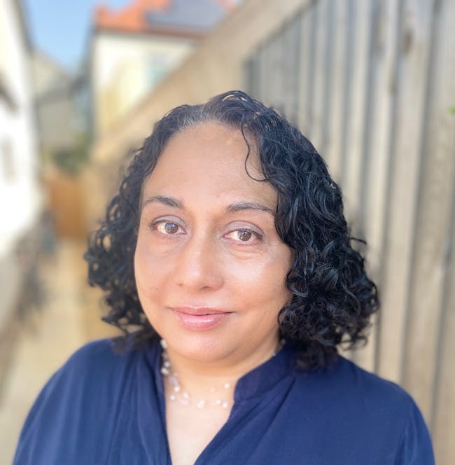 Author Nazima Pathan.