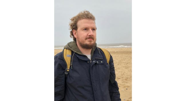 Professor Oli Buckley at the seaside.