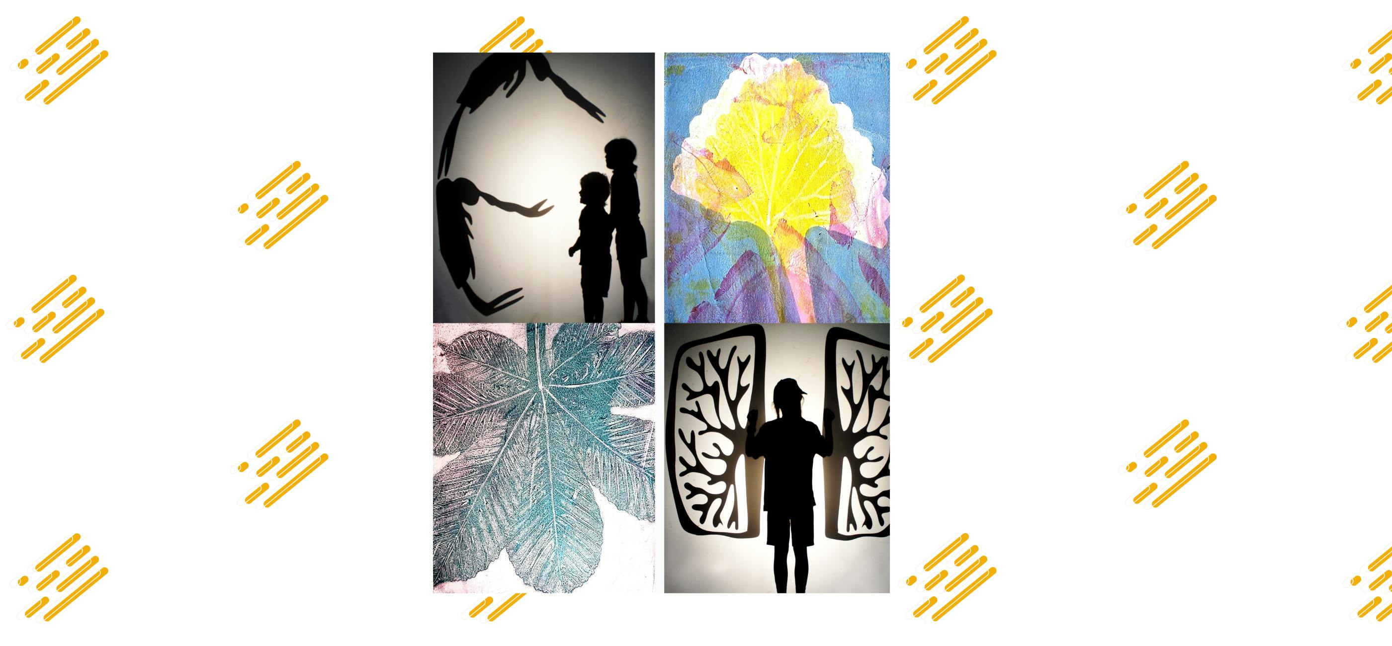 Silhouette images of art