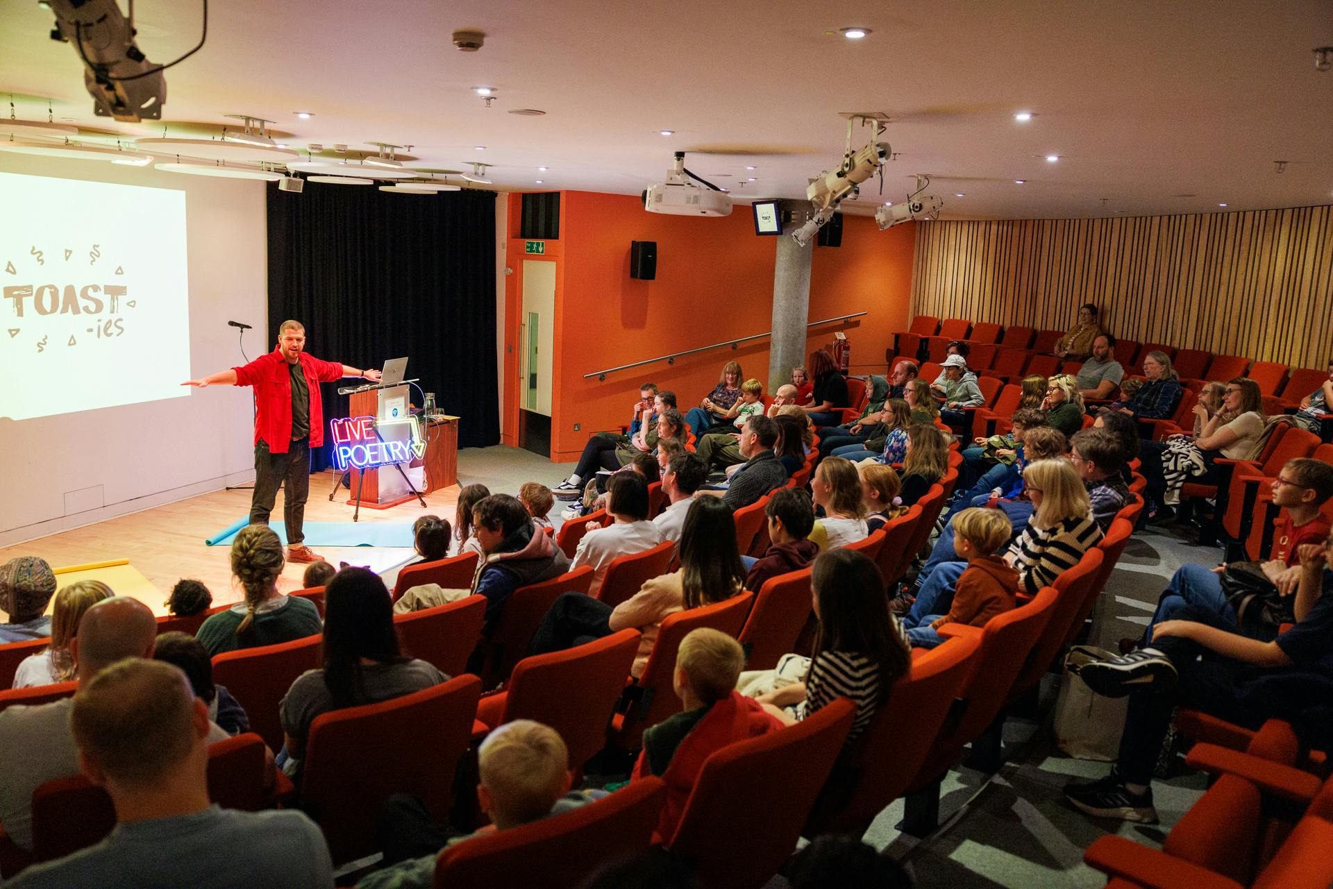 Toasties performance pictured in the Auditorium